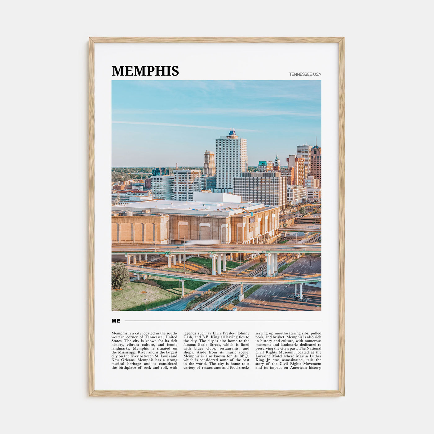 Memphis Travel Color Poster