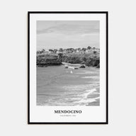 Mendocino Portrait B&W Poster