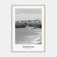 Mendocino Portrait B&W Poster