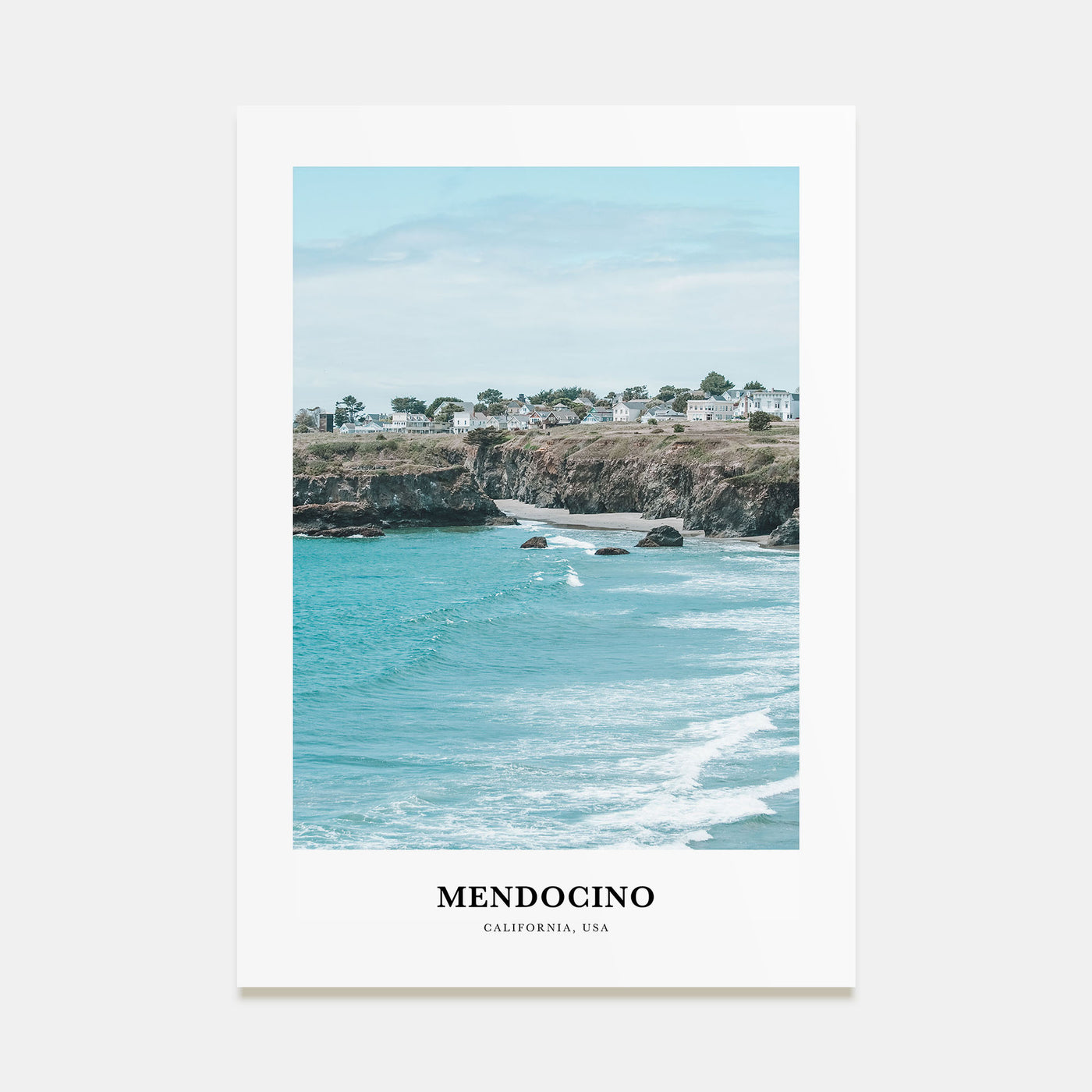 Mendocino Portrait Color Poster