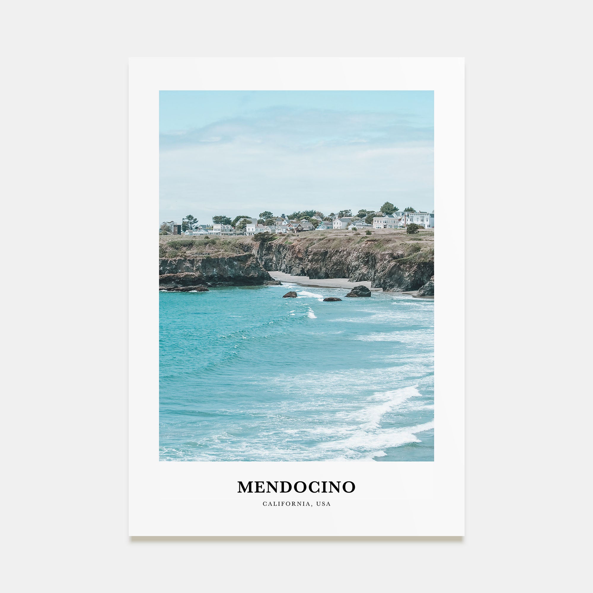 Mendocino Portrait Color Poster