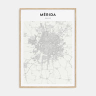 Mérida Map Portrait Poster