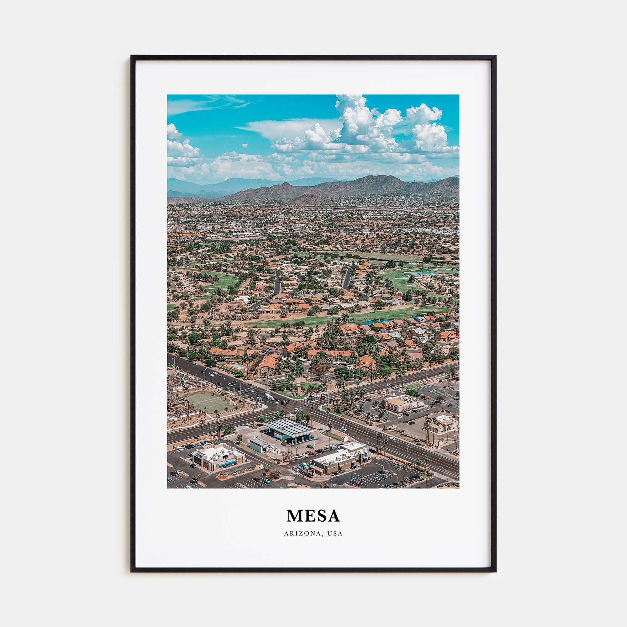 Mesa Portrait Color Poster