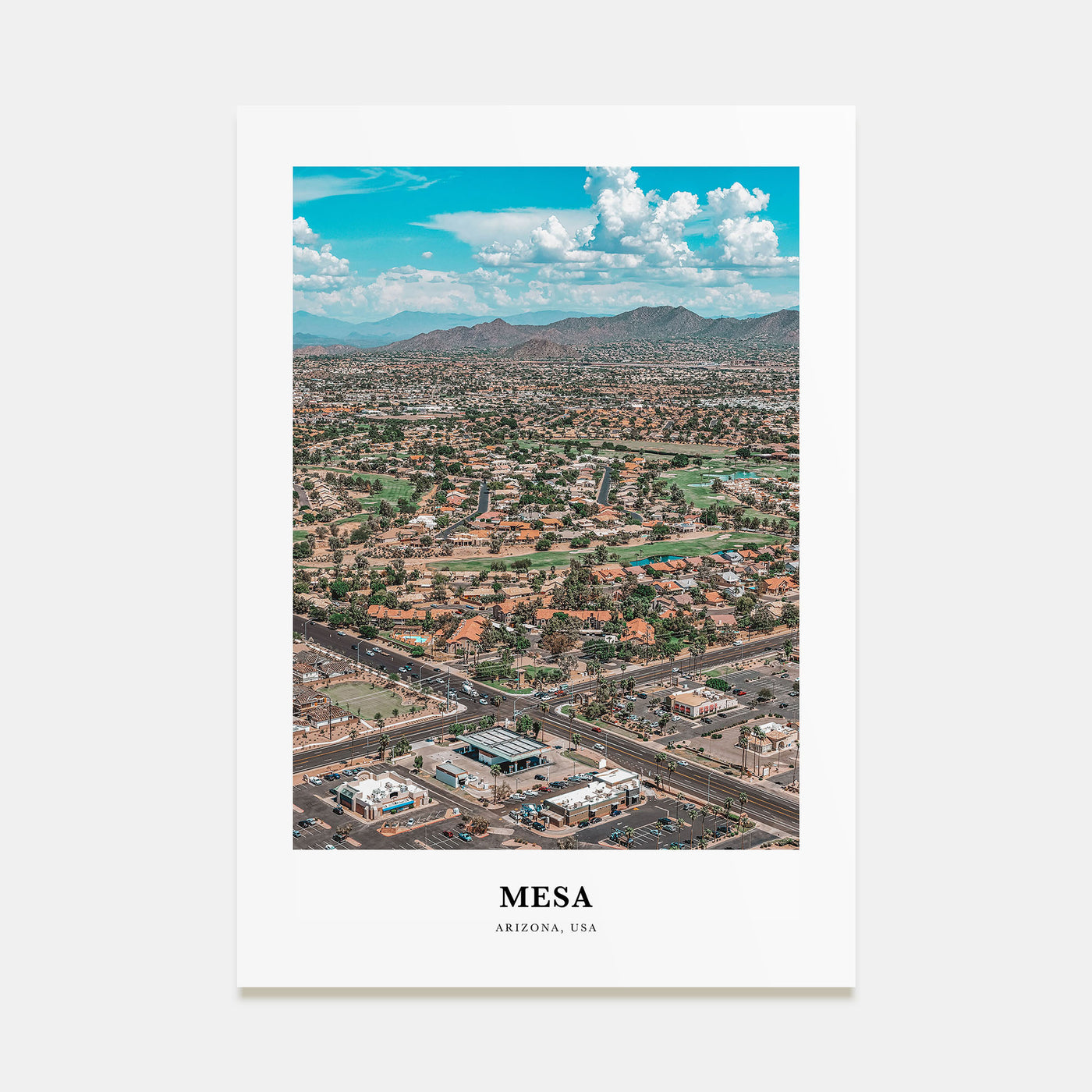 Mesa Portrait Color Poster