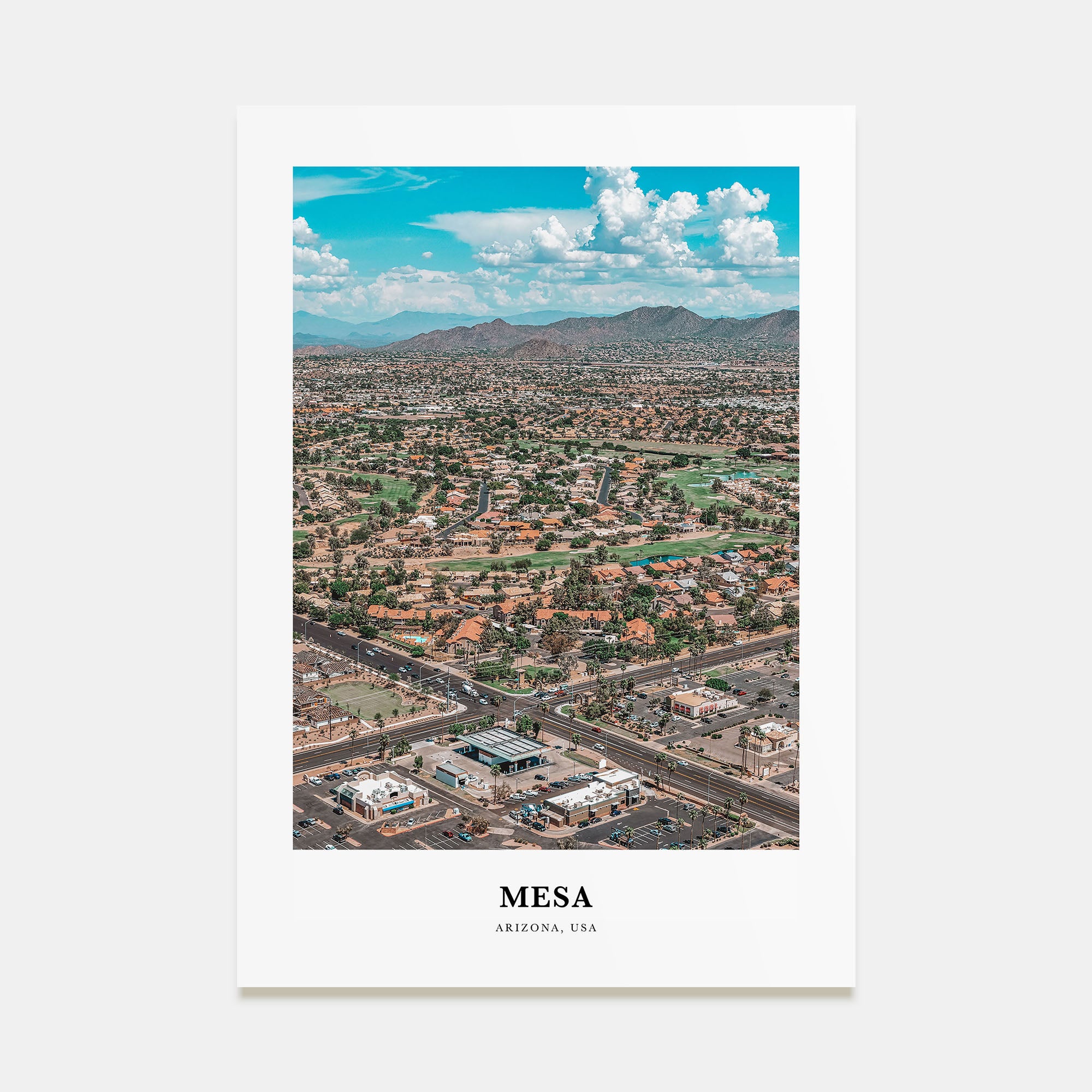 Mesa Portrait Color Poster