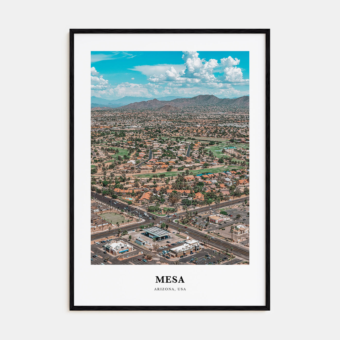 Mesa Portrait Color Poster