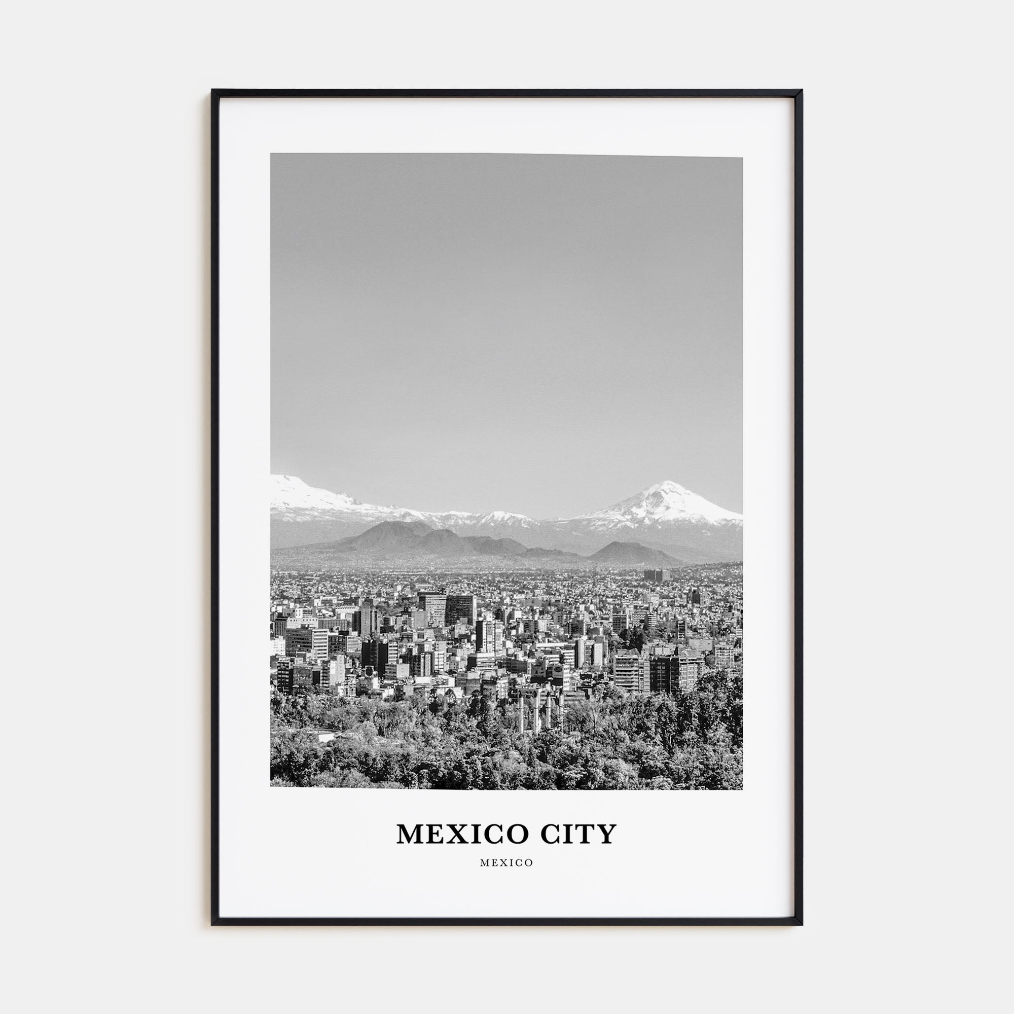 Mexico City Portrait B&W No 3 Poster