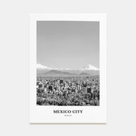 Mexico City Portrait B&W No 3 Poster