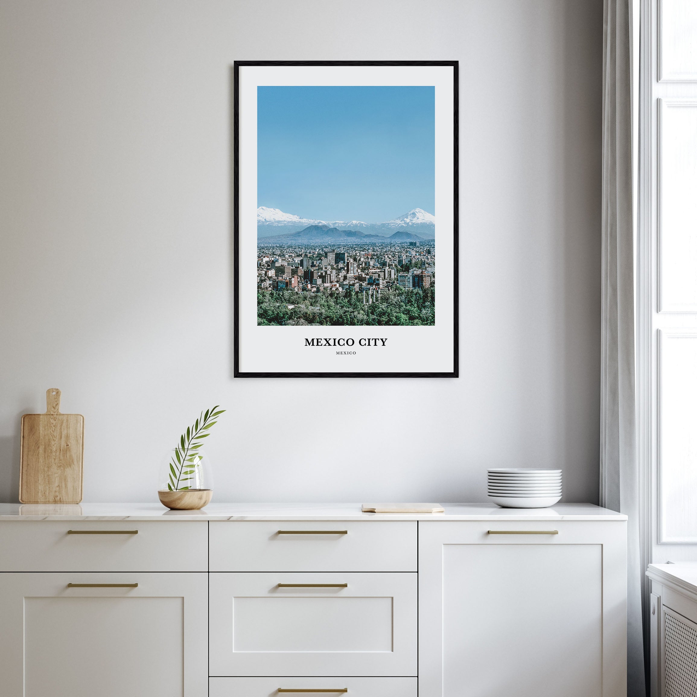 Mexico City Portrait Color No 2 Poster