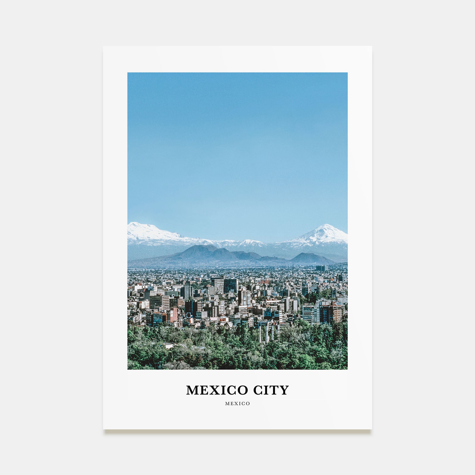 Mexico City Portrait Color No 2 Poster