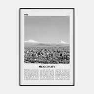 Mexico City Travel B&W No 2 Poster