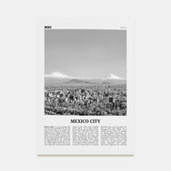 Mexico City Travel B&W No 2 Poster