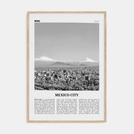 Mexico City Travel B&W No 2 Poster