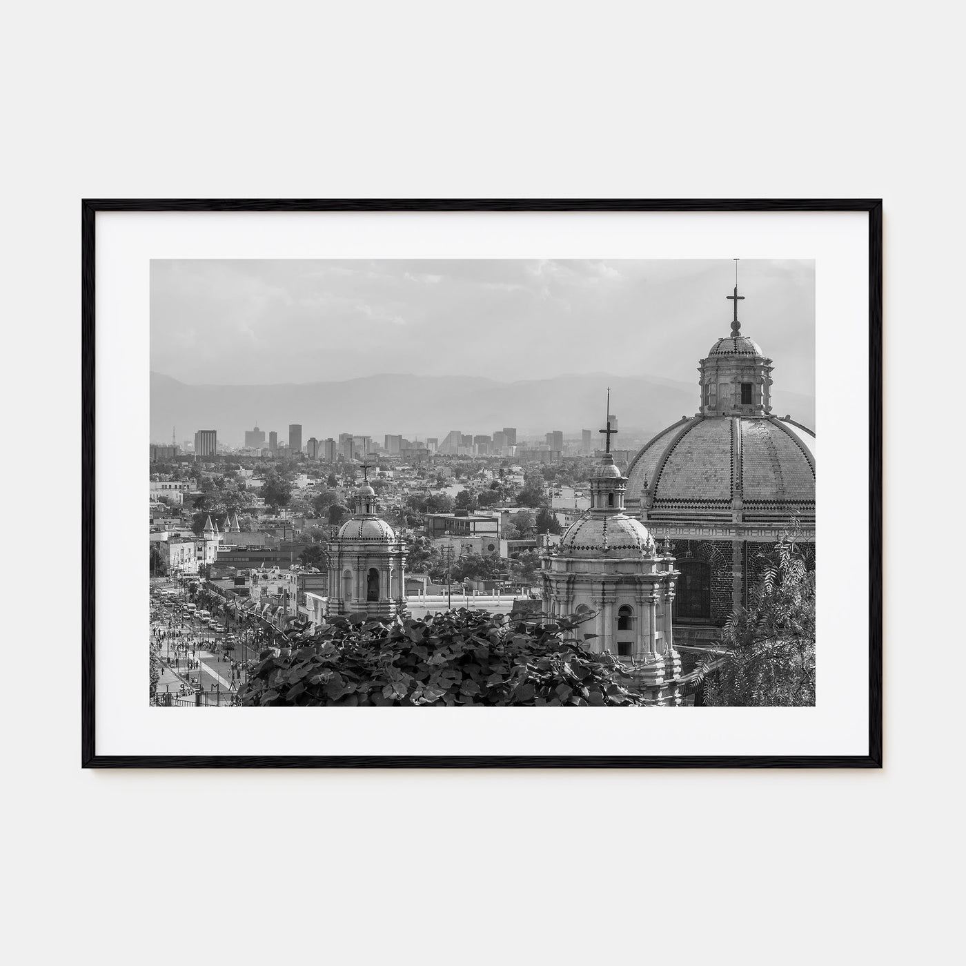 Mexico Landscape B&W Poster