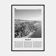 Mexico Travel B&W No 2 Poster