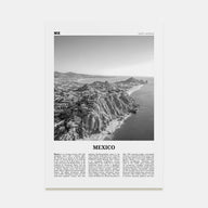 Mexico Travel B&W No 2 Poster