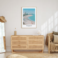 Miami Beach Portrait Color Poster