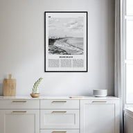 Miami Beach Travel B&W Poster