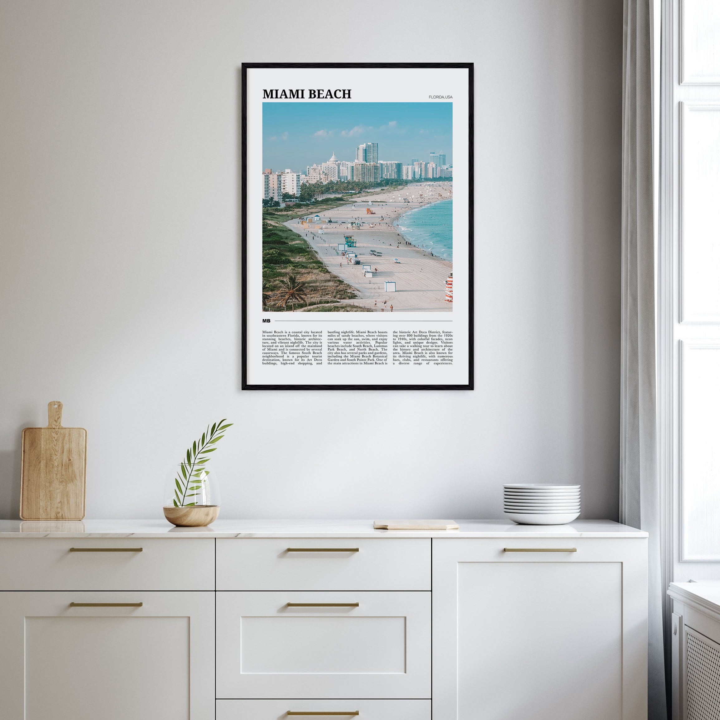 Miami Beach Travel Color Poster