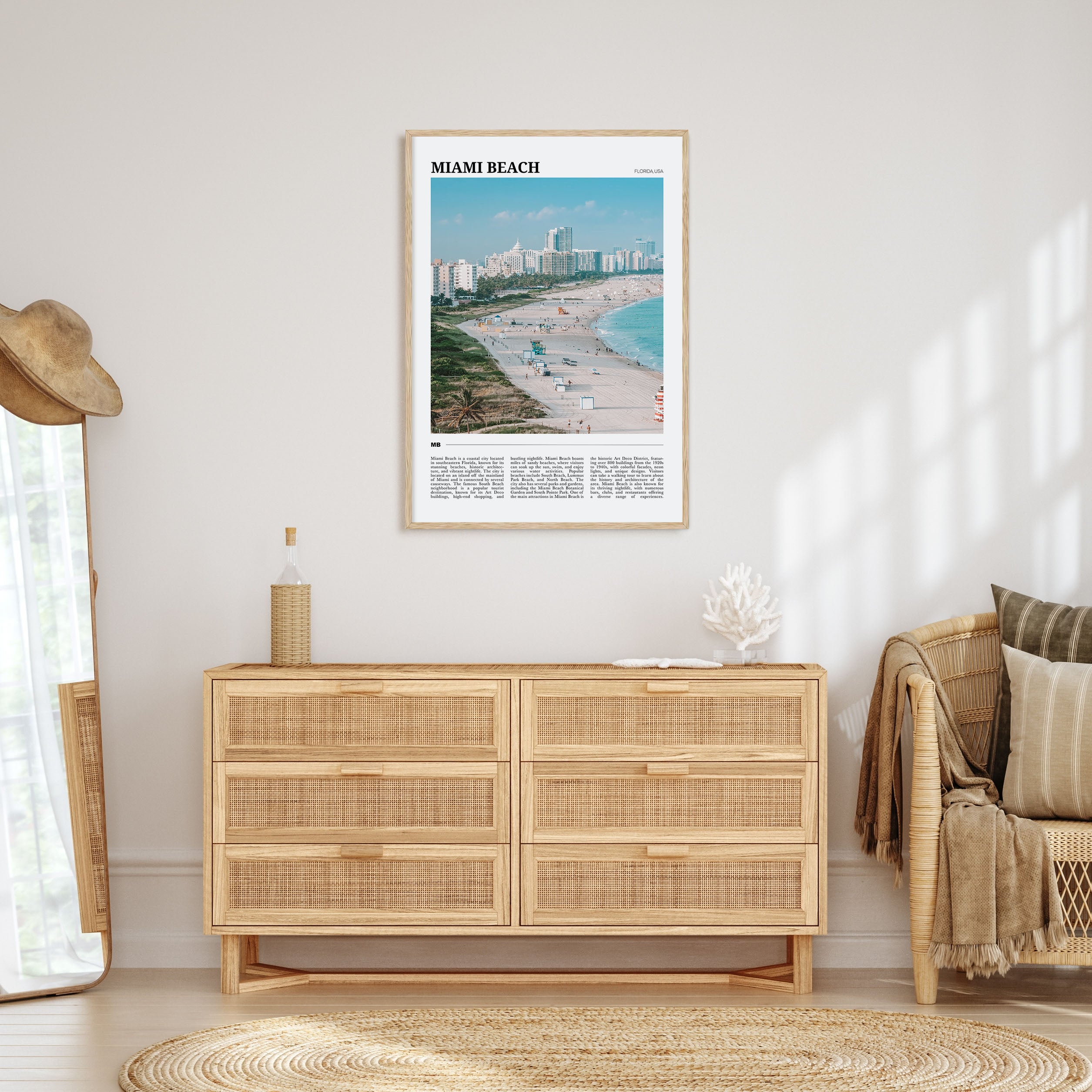 Miami Beach Travel Color Poster