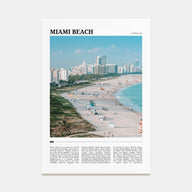 Miami Beach Travel Color Poster