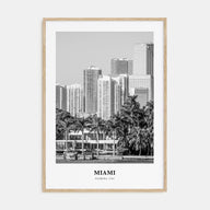Miami Portrait B&W No 2 Poster