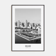 Miami Portrait B&W No 4 Poster