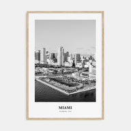 Miami Portrait B&W No 4 Poster