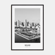 Miami Portrait B&W No 4 Poster