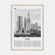 Miami Travel B&W No 2 Poster