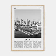 Miami Travel B&W No 3 Poster