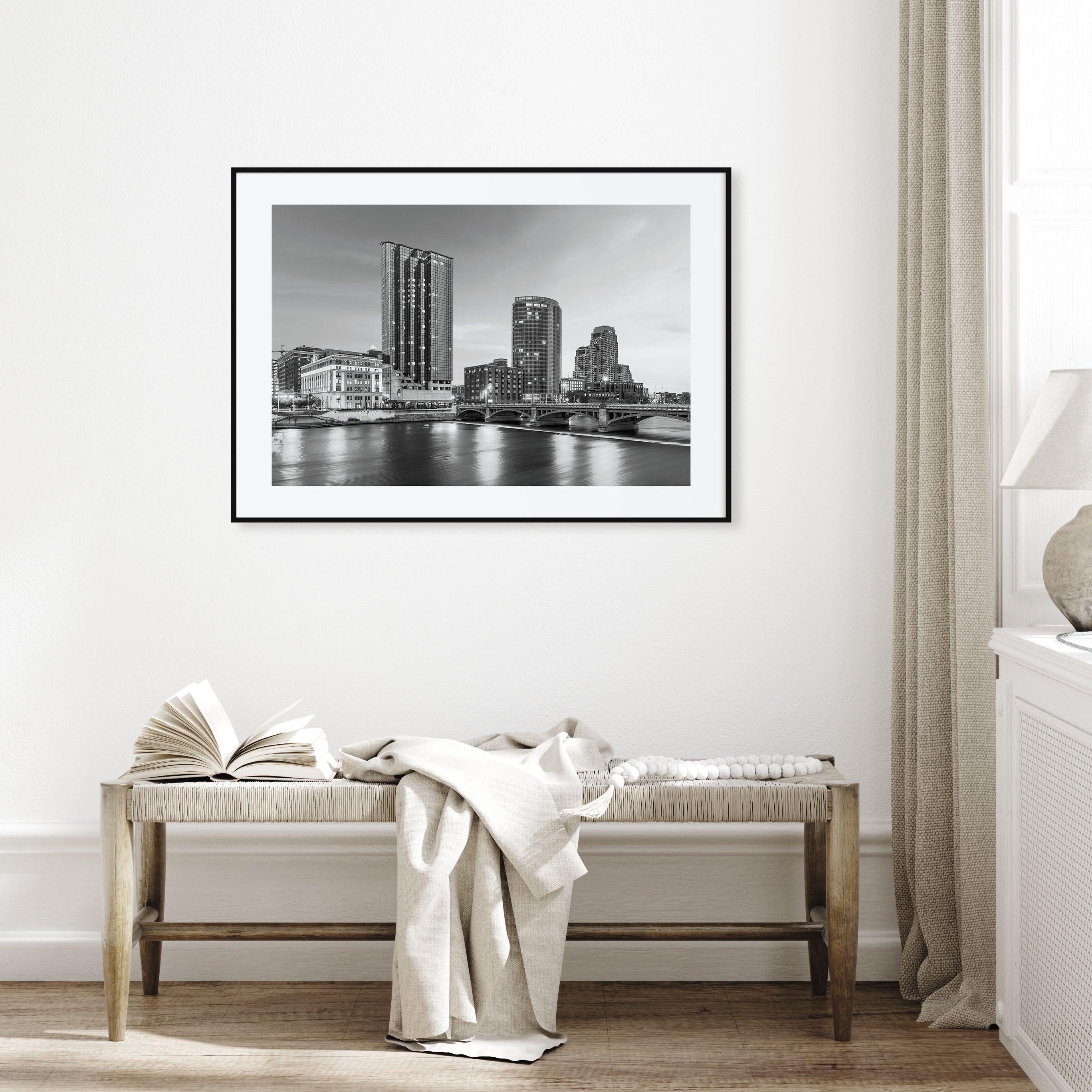 Michigan Landscape B&W Poster