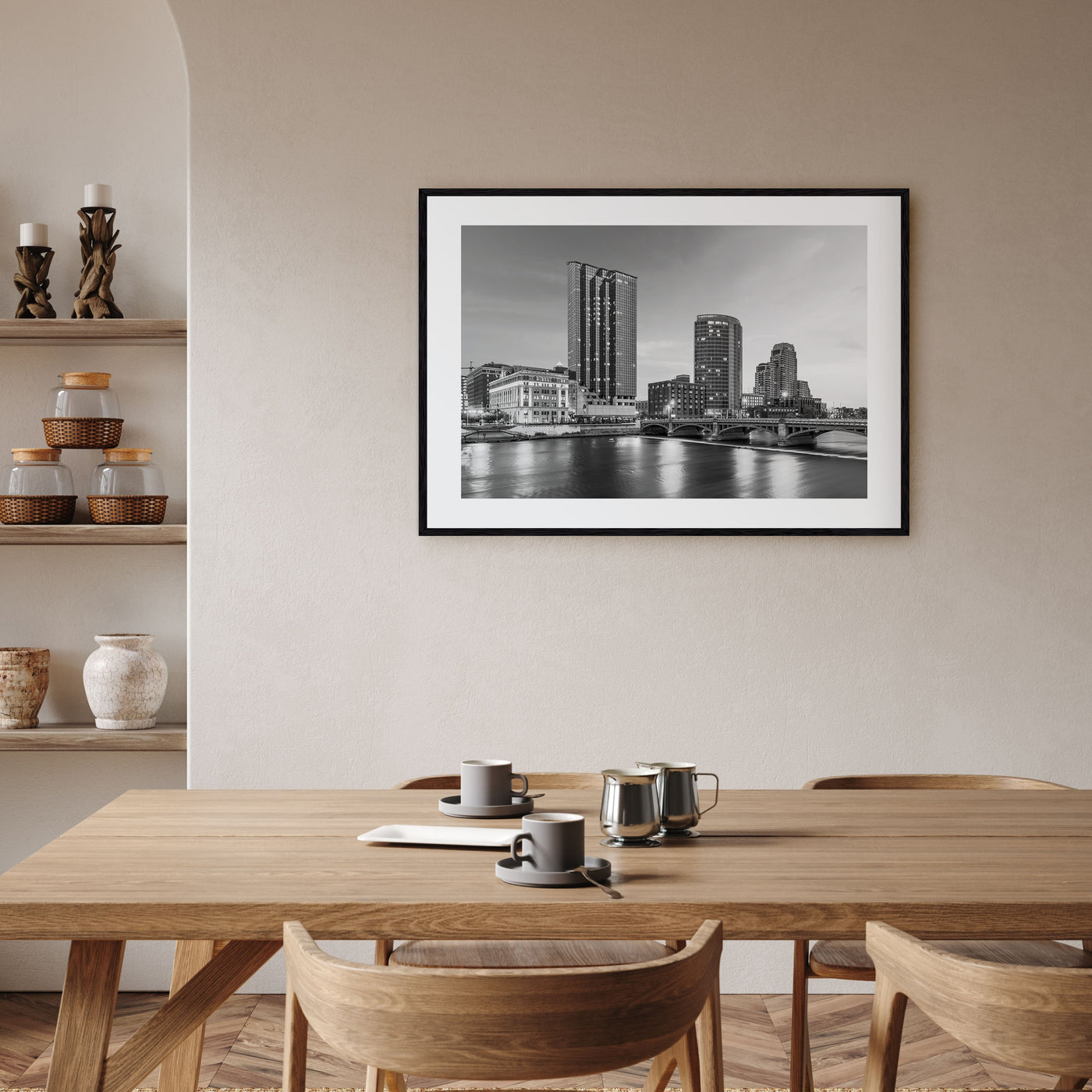Michigan Landscape B&W Poster