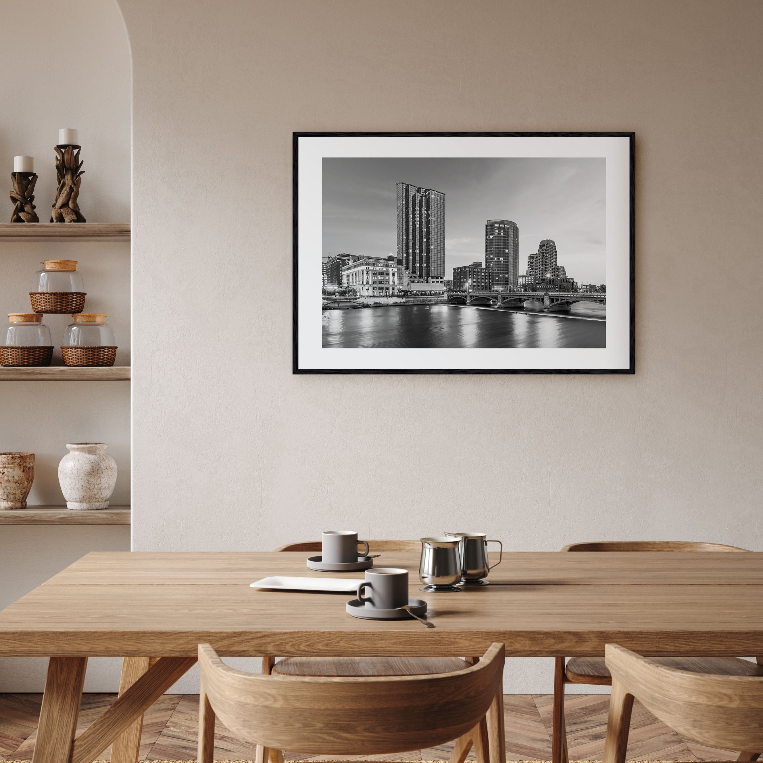 Michigan Landscape B&W Poster