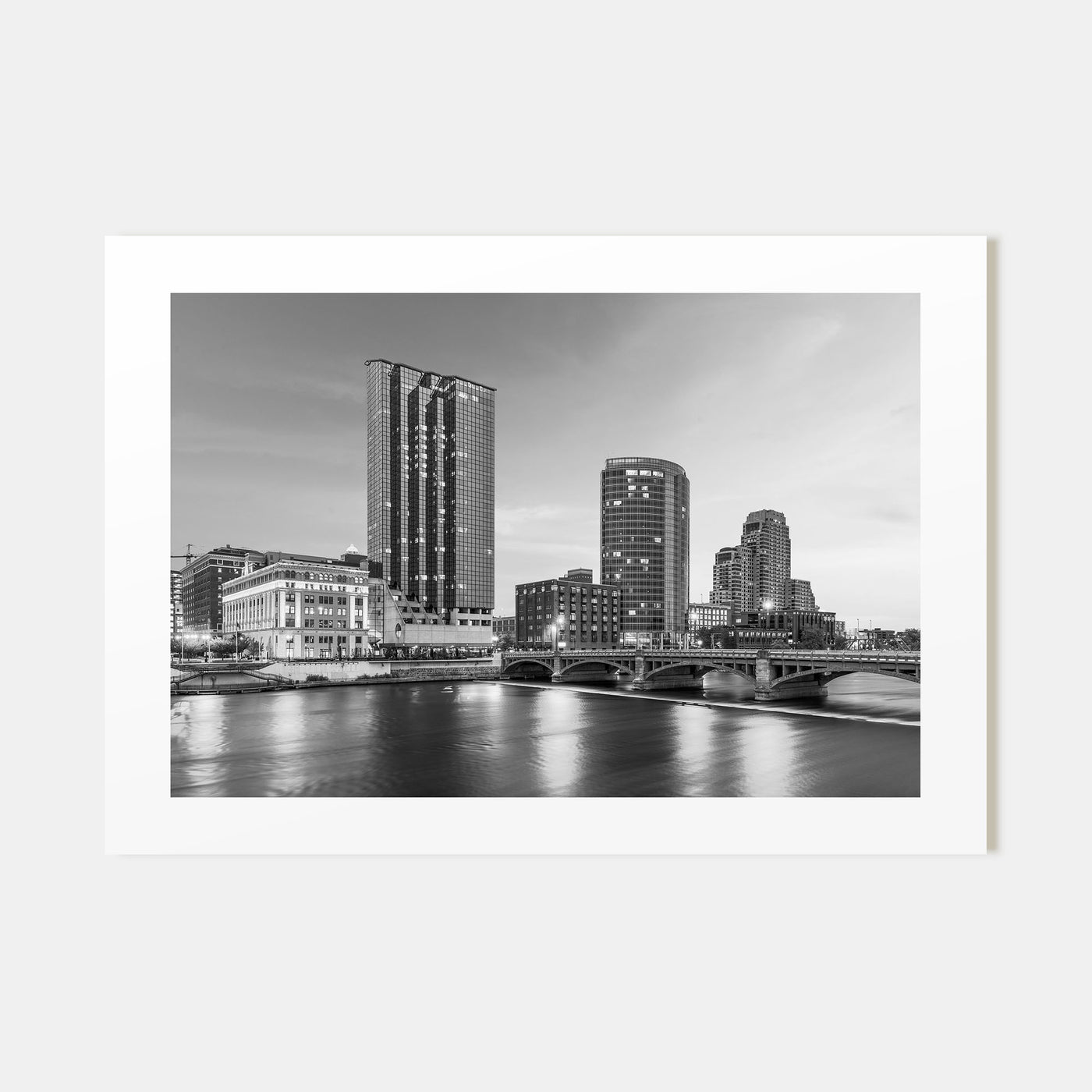Michigan Landscape B&W Poster