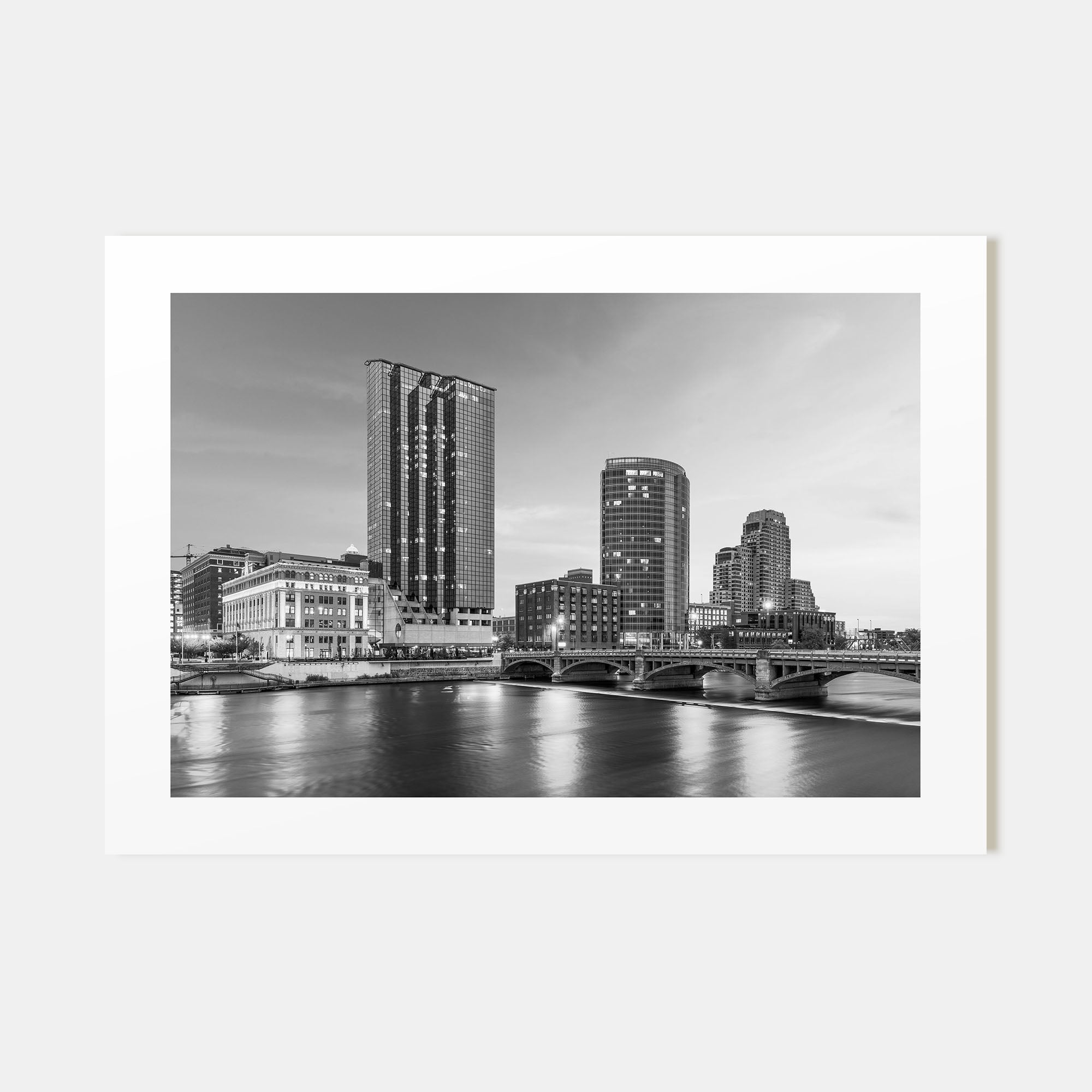 Michigan Landscape B&W Poster