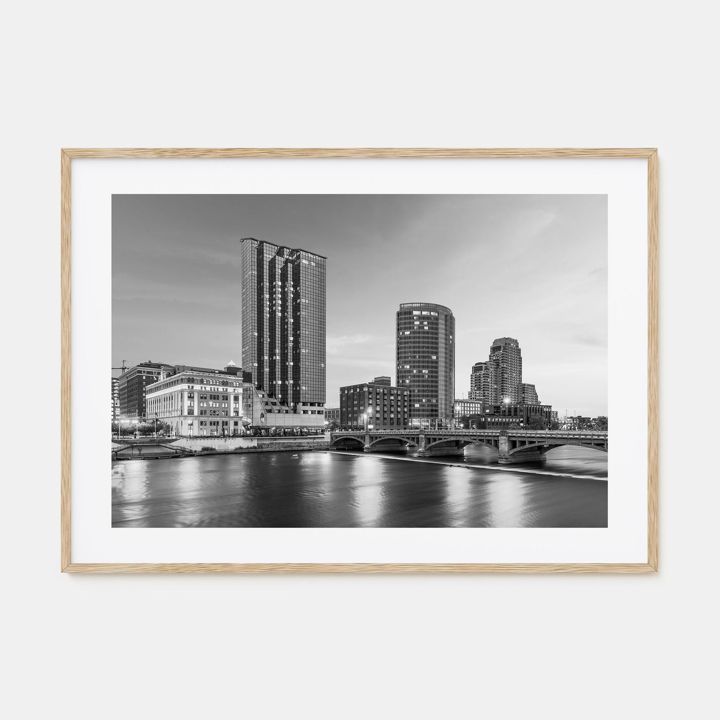 Michigan Landscape B&W Poster