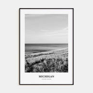 Michigan Portrait B&W No 2 Poster
