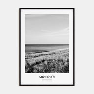 Michigan Portrait B&W No 2 Poster