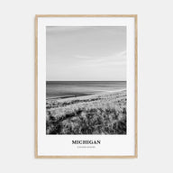 Michigan Portrait B&W No 2 Poster