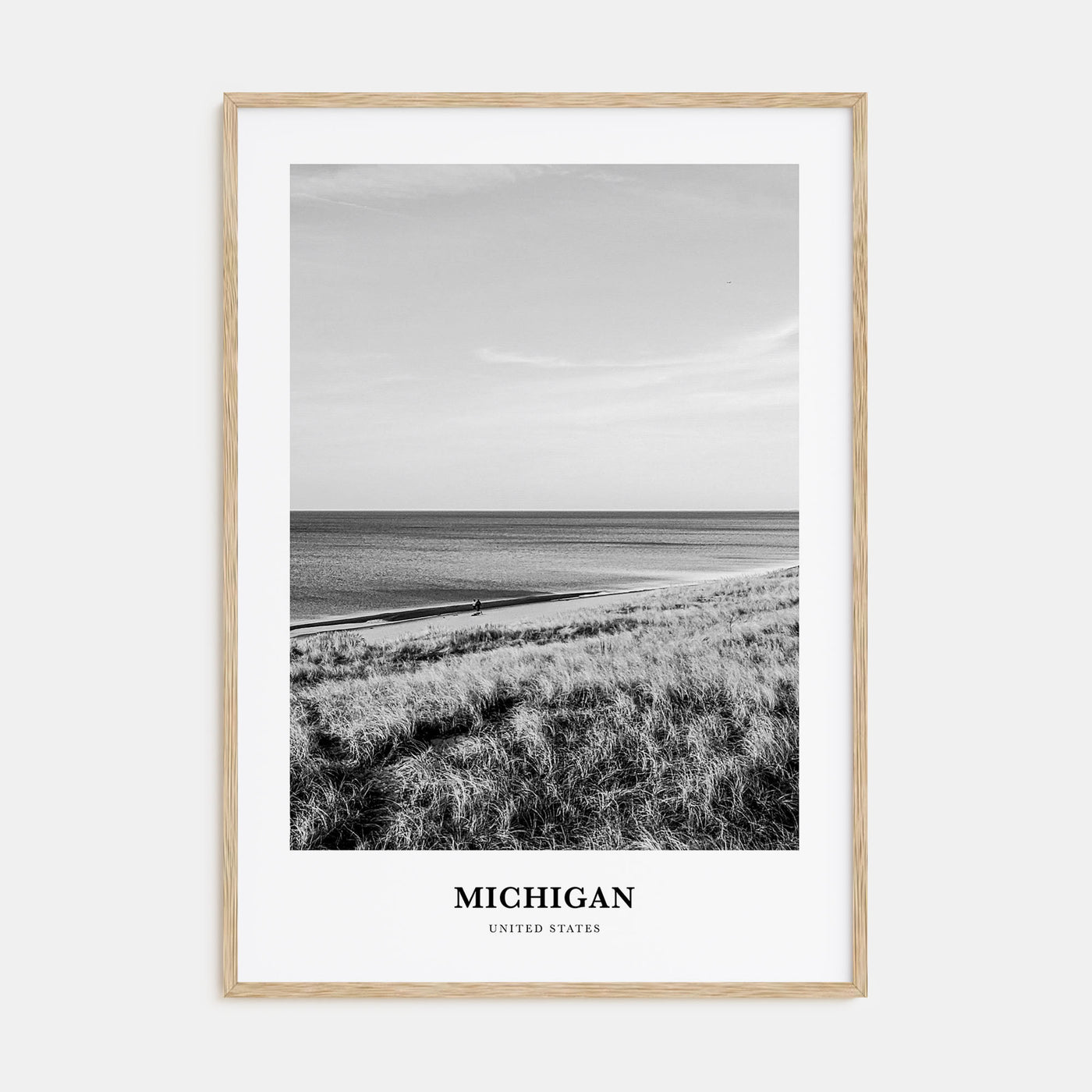 Michigan Portrait B&W No 2 Poster