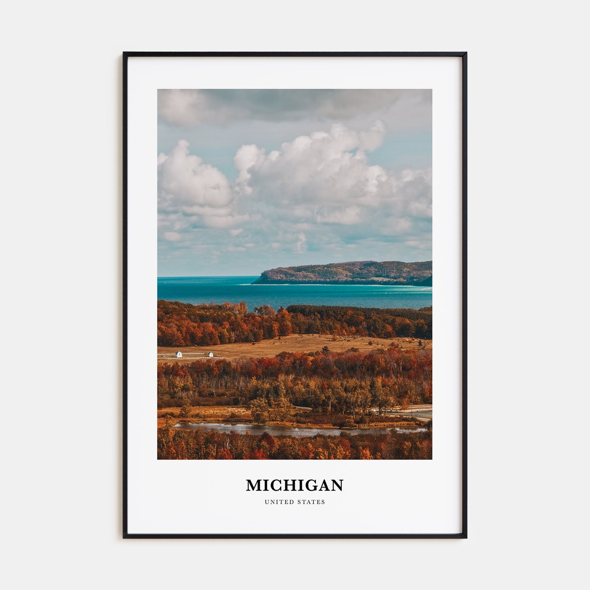 Michigan Portrait Color No 2 Poster