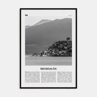 Michoacán Travel B&W Poster