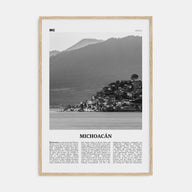 Michoacán Travel B&W Poster