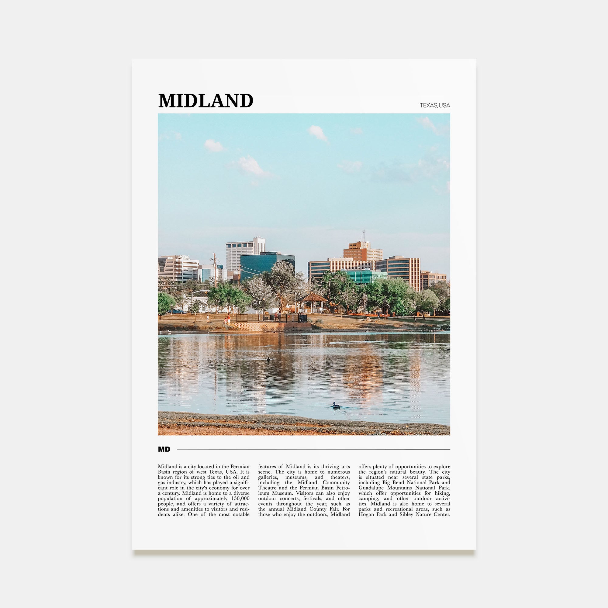 Midland Travel Color Poster