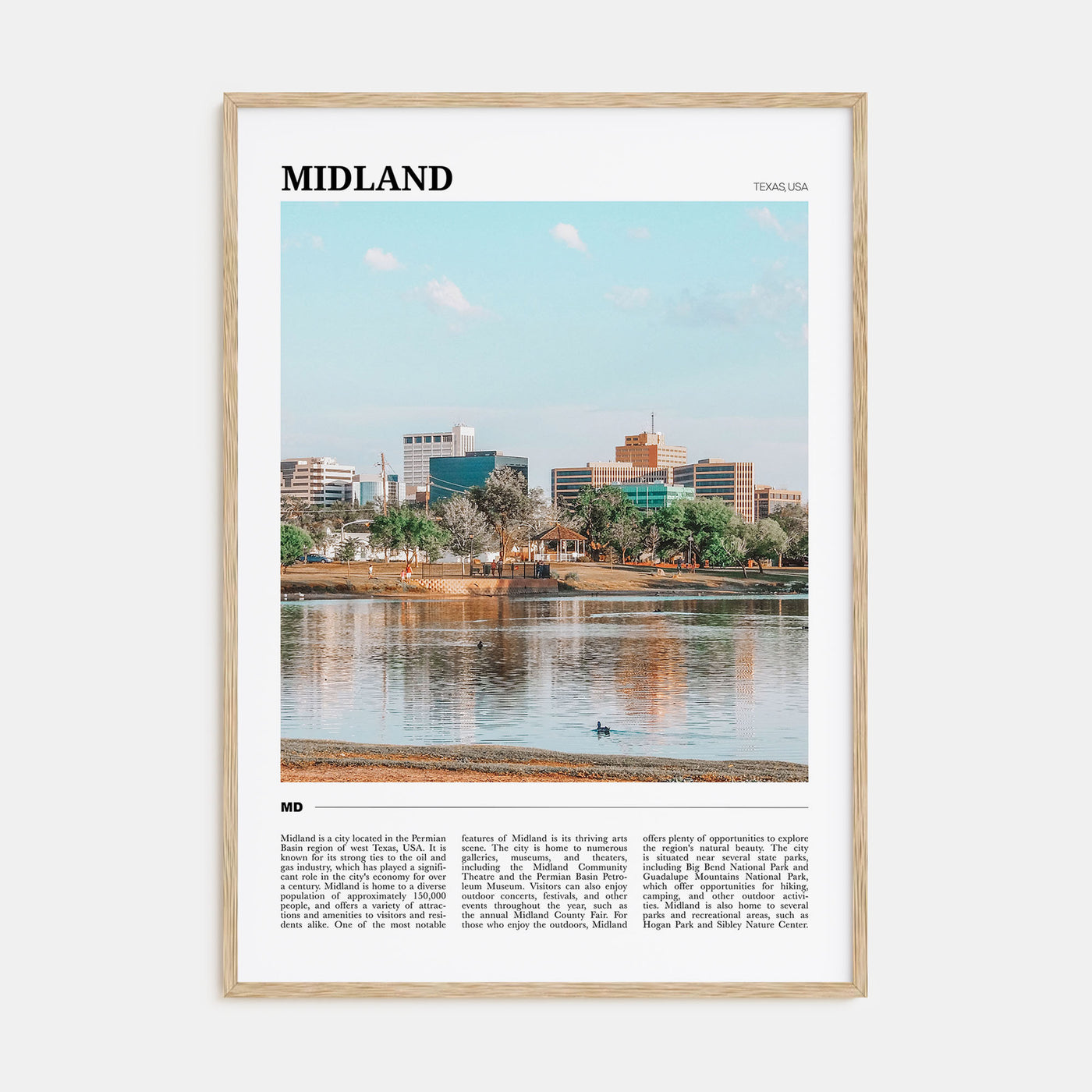 Midland Travel Color Poster