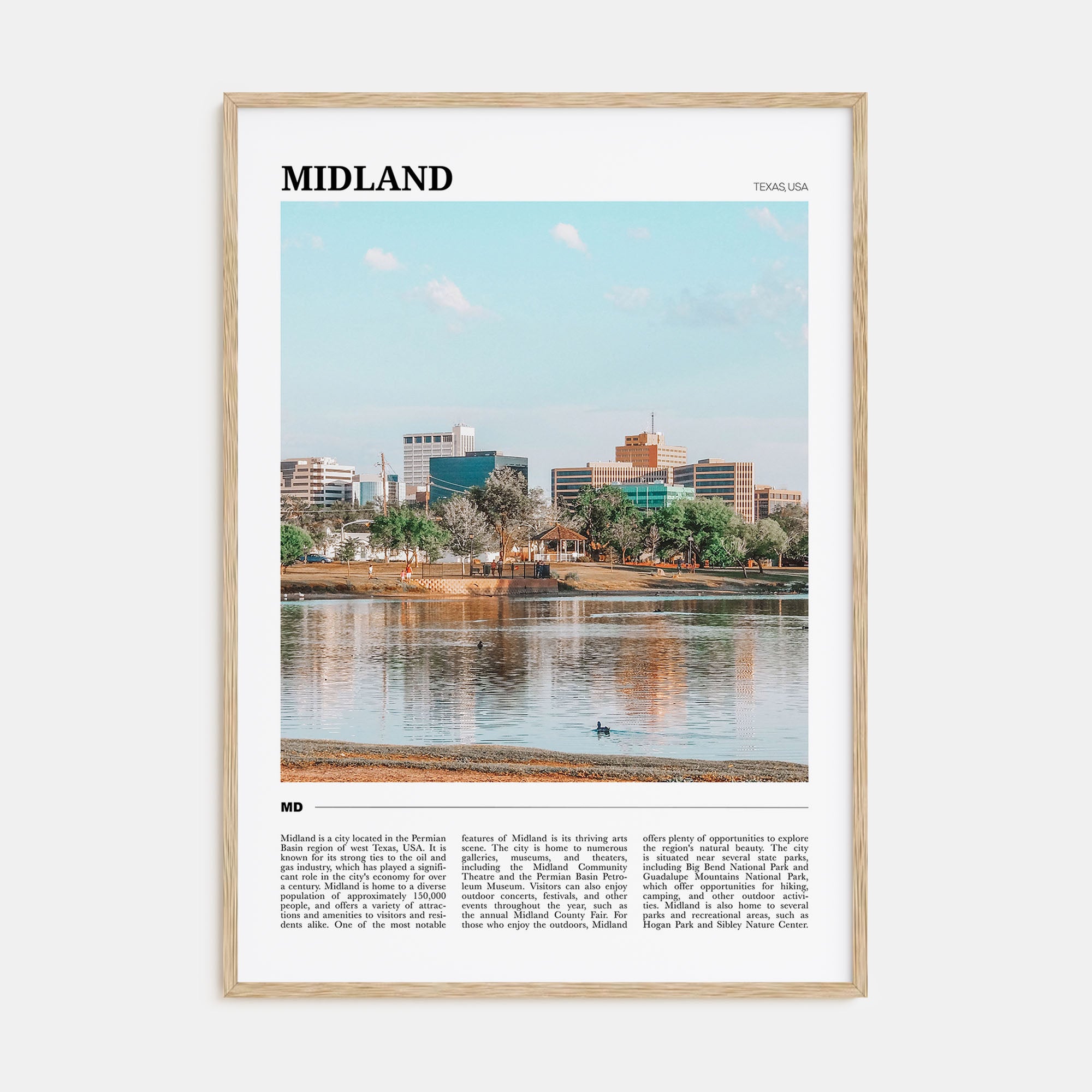 Midland Travel Color Poster