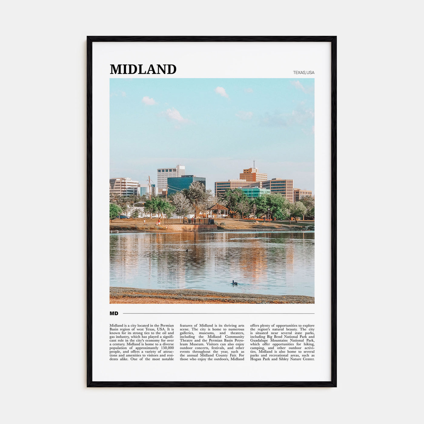 Midland Travel Color Poster