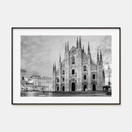 Milan Landscape B&W Poster