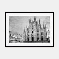 Milan Landscape B&W Poster